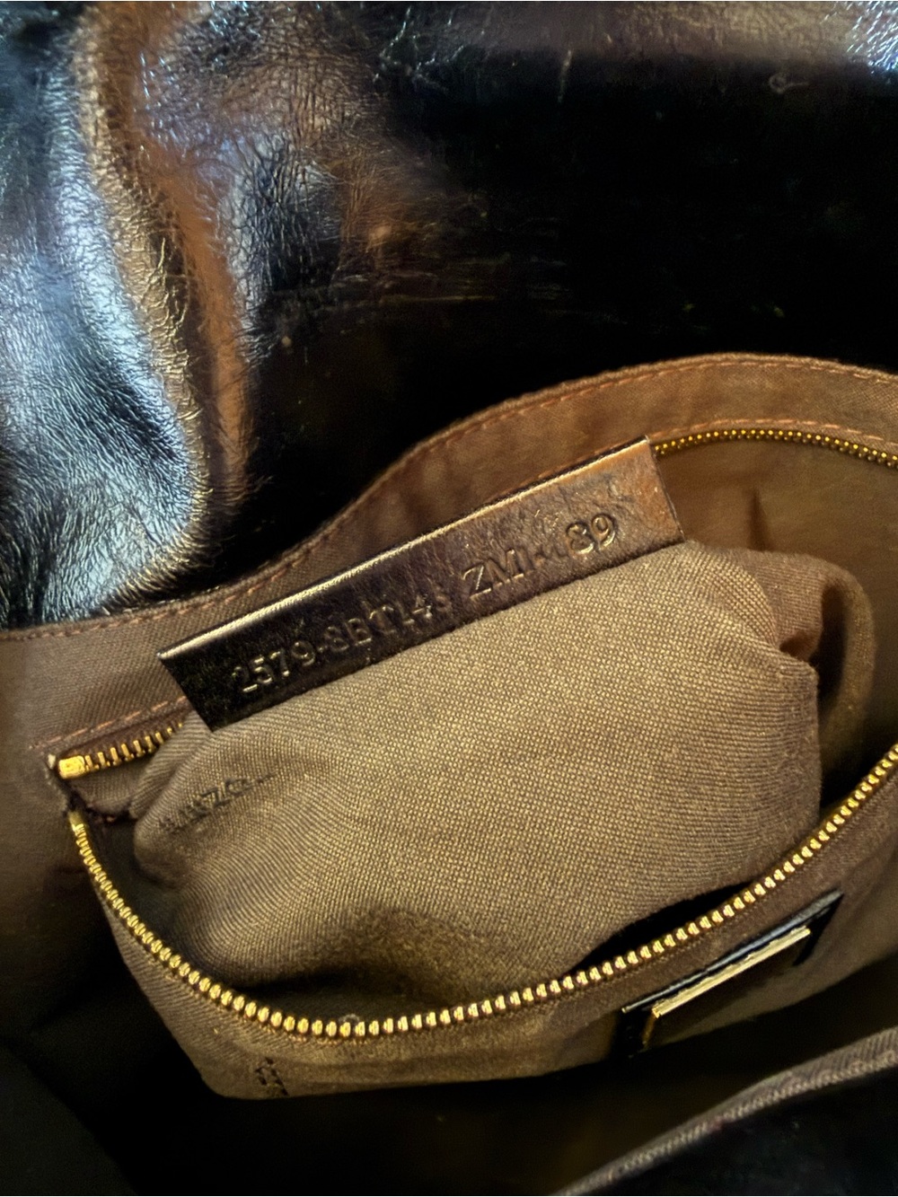 Rare Vintage Fendi Black Leather FF Flap Bag Gold Chain Shoulder Strap - Picture 15 of 17